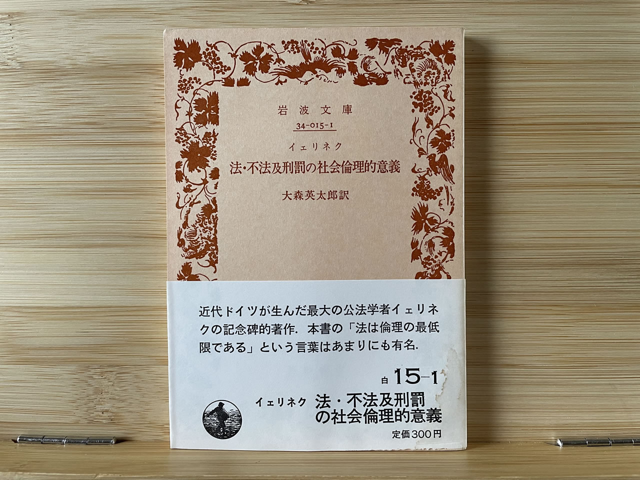 イェリネク『法・不法及刑罰の社会倫理的意義』